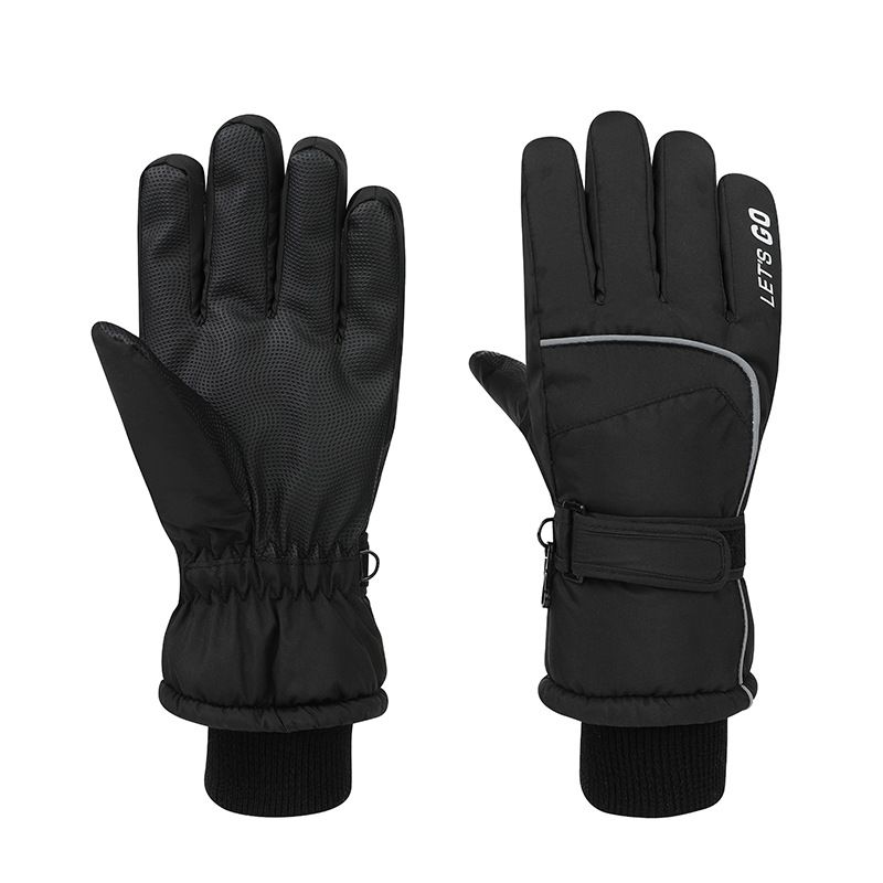New Winter Men And Women Cold-proof Plus Velvet Thickened Warm Touch Screen Children's Ski Gloves_viptrois.com