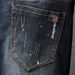 Foreign Trade Stretch Ripped Jeans Slim Fit Fashion Trendy Unique Men's Pants_viptrois.com