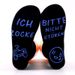 All-cotton mid-tube casual sports socks Creative letter non-slip adhesive floor socks sole_viptrois.com