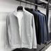 Men's Premium Cotton-Blend Zip-Up Jacket – Breathable Relaxed-Fit Sportswear With Ribbed Hem (Light Gray/Navy/Black/Charcoal/Dark Blue)_viptrois.com