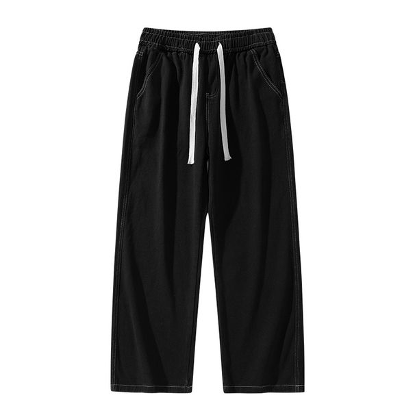 Men's Wide Leg Denim Jeans – Relaxed Straight Fit | Streetwear Essential With Oversized Silhouette_viptrois.com