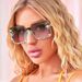 Unisex Fashion Round Diamond Studded Sunglasses Sun Protection Sunglasses Outdoor Rhinestone Glasses_viptrois.com