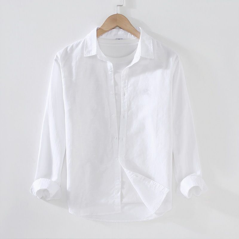 New Long Sleeved Shirt Men's Shirt Business Casual Shirt. No Interior Or Other Accessories_viptrois.com