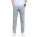 Premium Mulberry Silk Men's Casual Pants - Slim Fit Straight Leg Breathable Stretch Pants For Spring & Summer - Wrinkle-Free Lightweight Comfort_viptrois.com