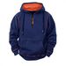 Unisex Half-Zip Hooded Sweatshirt - Cozy Fleece-Lined Pullover For Men & Women, Relaxed Fit Casual Warm Hoodie, Soft Breathable Fabric_viptrois.com