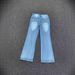 "Men's Ice Blue Flared Jeans – Lightning Wash & Subtle Distressing | Clean Fit Bootcut | Retro Revival Silhouette"_viptrois.com