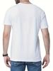 Maglietta Uomo 100% Cotone 180g Collo Tondo Elastica Stampa 2D Sport Fitness Outdoor Multistagione Vestibilità Regolare_viptrois.com