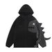 Men's Clothing retro dinosaur lamb wool patchwork hooded cotton coat _viptrois.com
