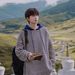 Loom Loom Japanese Patchwork Striped Hooded Knitted Unisex 2025 Winter Design Loose Korean Style Sweater Trend_viptrois.com
