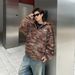 Striped Gradient Sweater Zipper Cardigan Loose Knit Sweater Jacket_viptrois.com