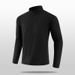 Men's Half-Zip Long Sleeve Thermal Shirt – Fleece-Lined, Soft & Warm For Outdoor & Casual Wear (Black, Beige, EU Sizing M-5XL)_viptrois.com