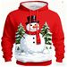 Pure Digital 3D Printed Santa Claus Series Unisex Loose Casual Sweatshirt European Size Independent Foreign Trade No_viptrois.com