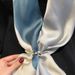 2023 New Korean Colored Scarf Women's Korean Edition Art Fashion Decoration Ins Style Scarf 90cm Large Square Scarf_viptrois.com
