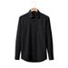 Men's Clothing Men's Silk Cotton Stretch Shirt Style Cool Wrinkle Free Long Sleeved Business Commuting Top For Formal & Casual_viptrois.com