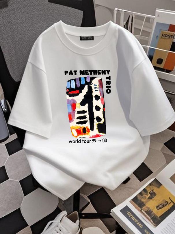 Vtg Pat Metheny World Tour Cotton Black Full Size Unisex Shirt A446 Fashion Designer Clothes Soft Comfortable Slightly Stylish Streetwear Casual_viptrois.com