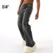 EF JEANS | 2024 New Washed Black Ash White Lightning Crack High Street Personality Jeans Trendy Men And Women_viptrois.com