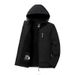 Men's Detachable Hood Winter Jacket - Thickened Fleece Lined Windproof Coat For Outdoor & Casual Wear (Army Green/Black/Khaki/Navy/Gray)_viptrois.com