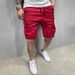 "Men's Cotton Twill Cargo Shorts – Classic Drawstring Waist, 4-Pocket Utility Design, Relaxed Fit (Army Green/Black/Red/Blue, S-XXXL)"_viptrois.com