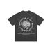 Floral Digital Print American Style Versatile Short Sleeve T-Shirt Vintage Loose Trendy Unisex Top_viptrois.com