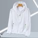 Lightweight UPF 50+ Sun Protection Hoodie For Men & Women - Breathable Outdoor Sun Shirt With Hood For Fishing, Running & Summer Activities_viptrois.com