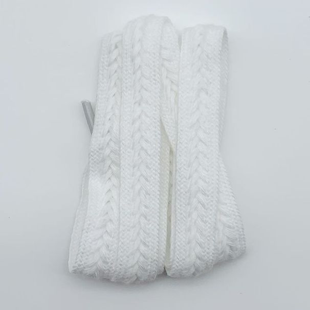 Shoelaces Wheat Ear Shoelaces For Women's Canvas Shoes Woven In Black And White Wide And Flat Extra Wide And Thick Shoelaces 1.5cm Wide_viptrois.com