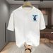 【 Lanya 】 High Quality Casual T-shirt New Pure Cotton Men's Round Neck Trendy Brand Summer Print T_viptrois.com