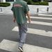 Men's Clothing Vintage Washed Distressed Knee Canvas Overalls Gravel Lime Logging Pants Trousers Vibe_viptrois.com