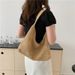 Women's Shoulder Bags Retro Woven Tote Bag Straw Bag Large-capacity Underarm Bag Shoulder Bag Holiday Beach Bag Girl_viptrois.com