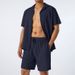 Summer Sports Short Sleeve Shorts Cotton Linen Loose Casual Men's Shirt Set_viptrois.com