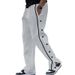 2025 European And American Cross-border Leisure Sports Breasted Pants Men's Autumn New Loose Straight Drawstring Large Size Trousers_viptrois.com