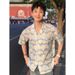 Pulse Pulse American Retro Hawaiian Short Shirt For Men Summer Beach Vacation Trendy Brand Versatile Thin Half Sleeve Jacket_viptrois.com