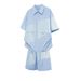 Men's Summer Casual Trendy Shirt Set New Style Collared Short Sleeved Shirt And Shorts_viptrois.com