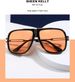 Retro 80s Vintage Pilot Sunglasses Metal Women Men Classic Eyewear Neutral Large Transparent Glasses_viptrois.com