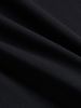 Maglietta Uomo Nera 180g Cotone Puro Girocollo Stampa Frase Traspirante Outdoor Vestibilità Regolare Estiva_viptrois.com