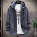 Pure 2025 Autumn Winter New Thickened Fleece Plus Size Foreign Trade Sweater Hooded Cardigan Men's Zipper Knitted Jacket_viptrois.com