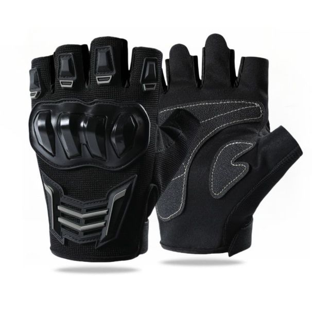 Tactical Riding Gloves Half Finger Summer Breathable Motorcycle Wear-Resistant Anti-Slip Mecha Men's Protection Strong_viptrois.com
