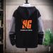 Men's Clothing Men's Hooded Sweatshirt Spring And Autumn Style Plus Velvet Trend Ins Loose And Versatile Spring 2020 New Jacket Couple Outfit_viptrois.com