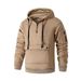 Autumn And Winter Men's Sweatshirt Pocket Design Casual Hooded Arm Zipper Pullover Sweatshirt_viptrois.com