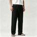 Men's Clothing Men's Plus Size Linen Trousers Wide Leg Casual Straight Leg Drape Breathable Summer For Formal & Casual For Men_viptrois.com