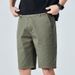 Men's Summer Casual Shorts - Breathable Cotton, Relaxed Fit & Versatile Styling For Beach & Daily Wear (Khaki, Gray, Army Green, Denim Blue)_viptrois.com