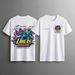 Men's Clothing Spaceship UFO Fun Pattern Print Fashion Street Casual Cotton Loose T Shirt_viptrois.com