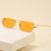 Square Small Lower Half Frame 2025 New Style Men Metal G Brand Sunglasses For Women_viptrois.com