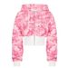 Y2K Hip-Hop Short Cardigan Hoodie Women's Sweatshirt Street INS American Style Loose Long Sweatpants_viptrois.com