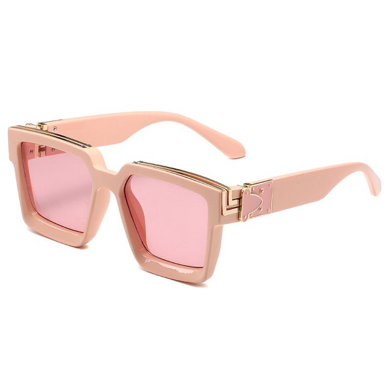 86229 Square Sunglasses – Large Frame Retro Disco Glasses For Men (Millionaire Fashion Trend)_viptrois.com