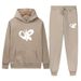 Men's Clothing 2025 Autumn And Winter New American Butterfly Print Unisex Hoodie Plus Velvet Thickened Casual Sports Suit_viptrois.com