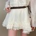 Beige Knotted Rope Waist Chain For Women - Simple & Versatile Thin Belt, Braided Skirt Tie Decoration_viptrois.com