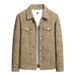 Men's Clothing Men's Corduroy Jacket With Lapel Collar, Fashionable Casual Coat For Spring & Autumn, Plus Size M-8XL, Trendy Hong Kong Style_viptrois.com