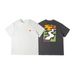Beijie Wear American Trendy Brand 2025 Summer New Personalized Pattern Printed Round Neck Short Sleeved Men's T-shirt_viptrois.com