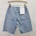 Men’s Clothing Goods Permed Diamond Raw Edge Jeans Women's Shorts Straight Pants Trend Spring And Summer New High Waist Versatile Shorts_viptrois.com