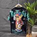 Men's Clothing Summer Light Luxury High End Trendy Cartoon Backpack Bear Group Short Sleeved Round Neck Fashionable Handsome T Shirt_viptrois.com